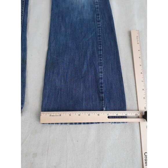 Levis 527 Jeans Mens 34 35x32 Boot Distressed Thrashed Mid Rise Cowboy Western - Picture 5 of 16